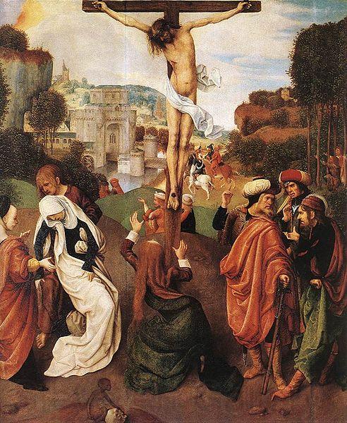 Master of Virgo inter Virgines Crucifixion Spain oil painting art